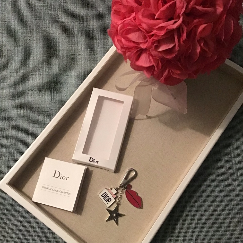 Dior Gorgeous bag charms.